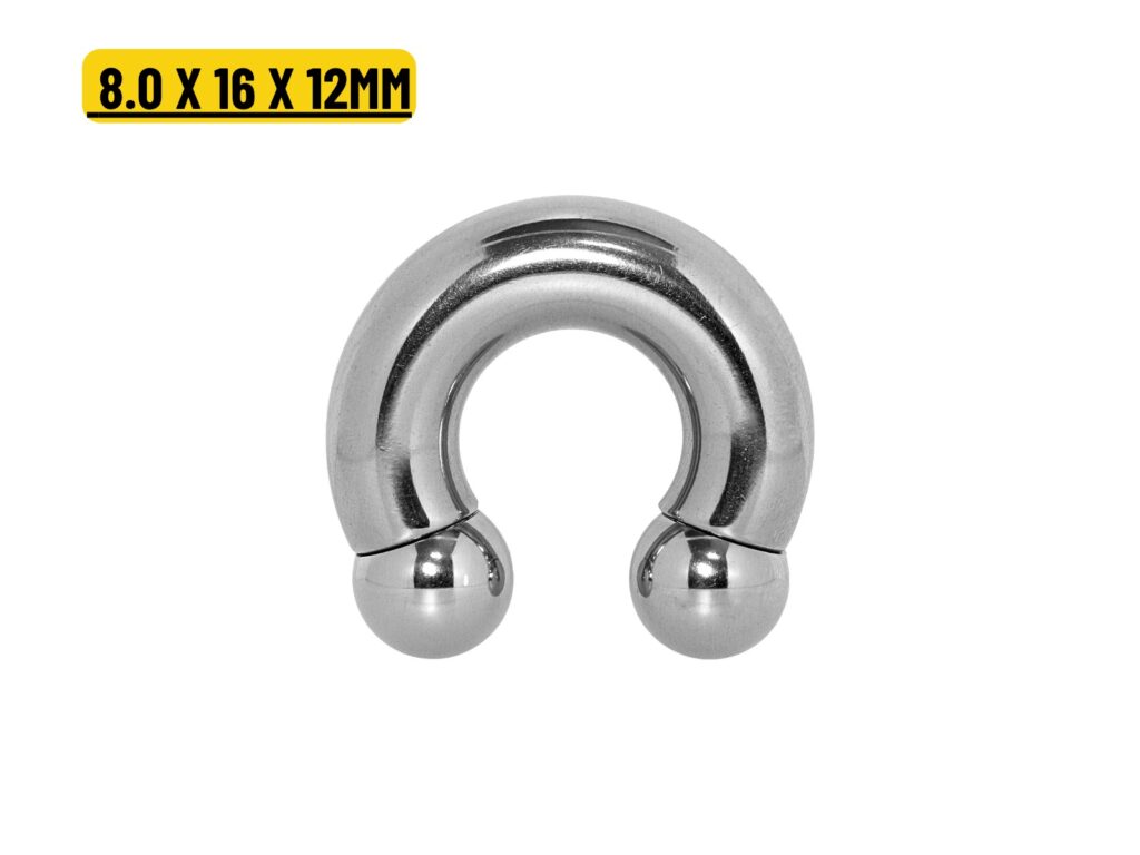FERRADURA AÇO R/I - 8.0 X 16 X 12MM