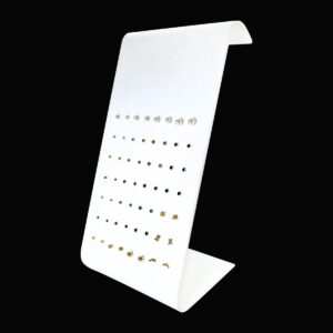 KIT BRINCO BABY 28 PARES + EXPOSITOR - BRANCO/ BANHO 24K