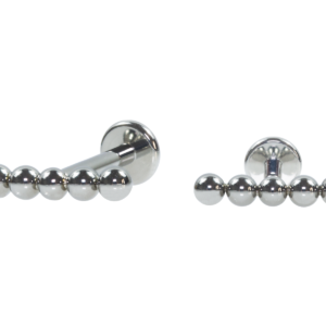 LABRET TITÂNIO R/I CLUSTER 5 ESFERAS