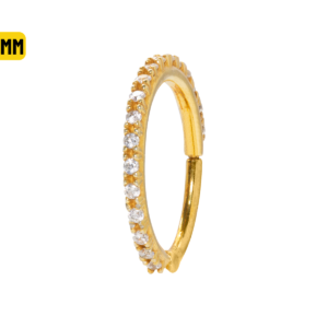 CONCH CLICKER CRAVEJADO PRATA 10MM - ART6 BANHADO