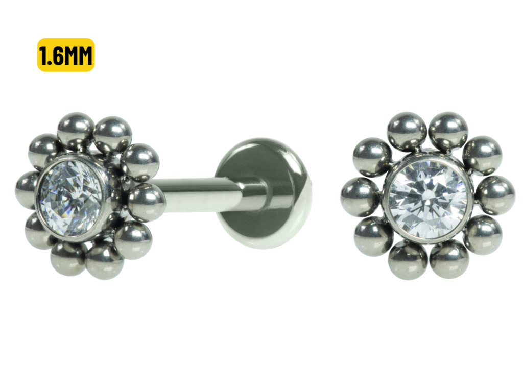LABRET TITÂNIO R/I INDIANO MINI SOL (1.6MM)