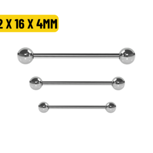 MICRO RETO TITÂNIO NATURAL - 1.2 X 16 X 4MM
