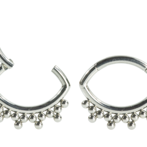 SEGMENTO CLICKER TITÂNIO OVAL INDIANO - 1.2X 10MM