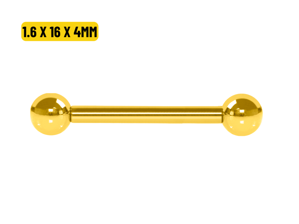 MICRO RETO TITÂNIO PVD GOLD R/INTERNA 1.6 X 16 X 4MM