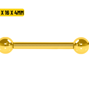 MICRO RETO TITÂNIO PVD GOLD R/INTERNA 1.6 X 16 X 4MM