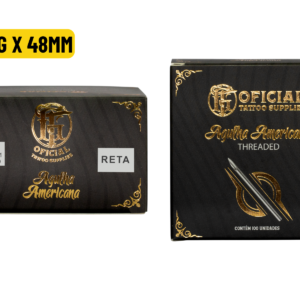 AGULHA AMERICANA THREADED 12G X 48MM RETA - CAIXA
