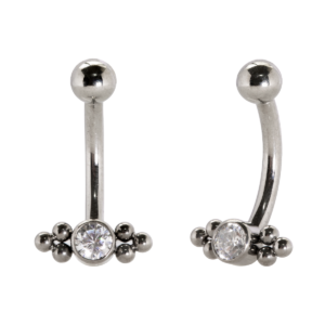 MICRO CURVO TITÂNIO R/I INDIANO C/ ZIRCÔNIA - 1.2 X 8MM