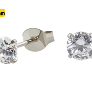 PAR BRINCO TITÂNIO C/ ZIRCÔNIA - 3MM