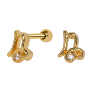 MICRO RETO SIGNO CAPRICÓRNIO - BANHADO A OURO