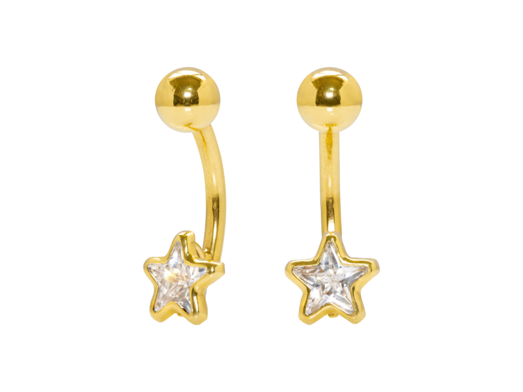 BANANA BELL ESTRELA P - UP106 (BANHADO A OURO)