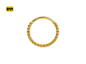 ARGOLA TORÇÃO C/ ESFERAS P88 – BANHADO A BANHO