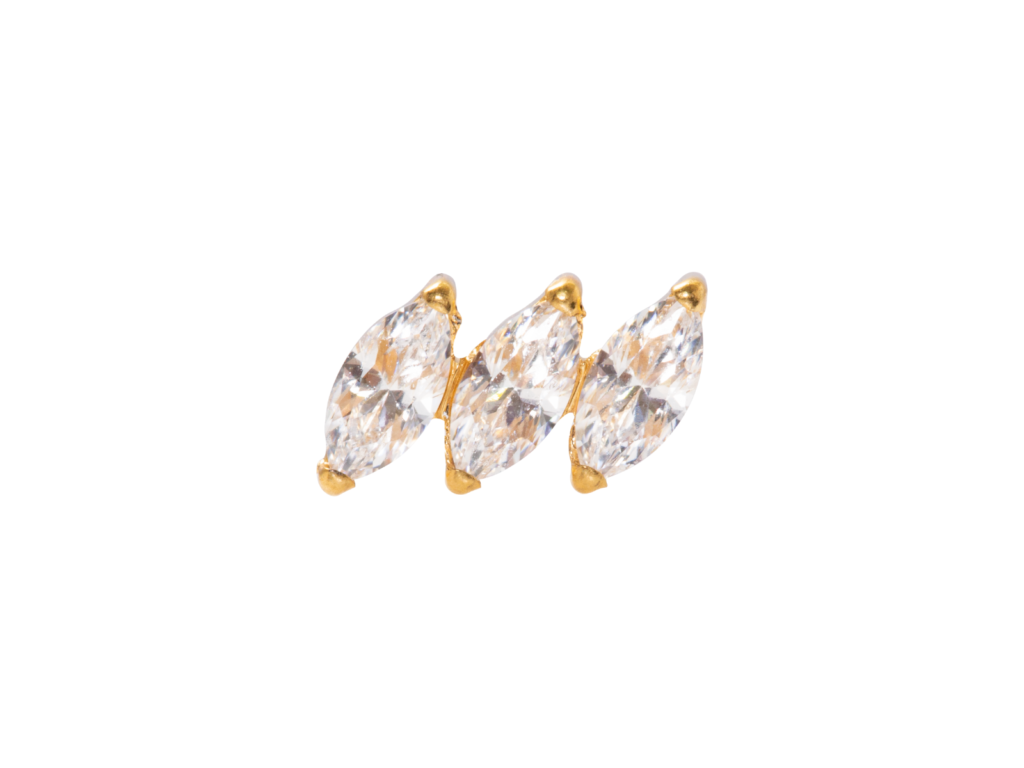 TOPO TITÂNIO PVD 0.9 (1.2MM) - CLUSTER C/ ZIRCÔNIA