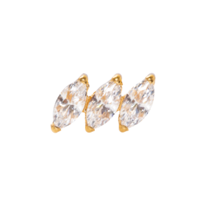 TOPO TITÂNIO PVD 0.9 (1.2MM) - CLUSTER C/ ZIRCÔNIA