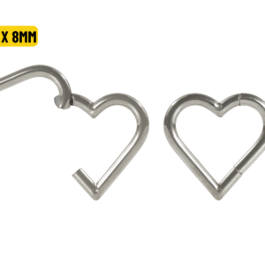 HEART CLICKER AÇO - 1.2 X 8MM