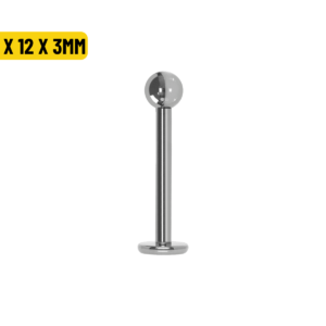 LABRET AÇO - 1.6 X 12 X 3MM