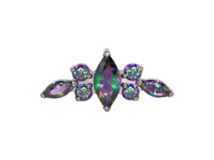 TOPO TITÂNIO 0.9 (1.2MM) – CLUSTER C/ ZIRCÔNIA BOREAL ROXO