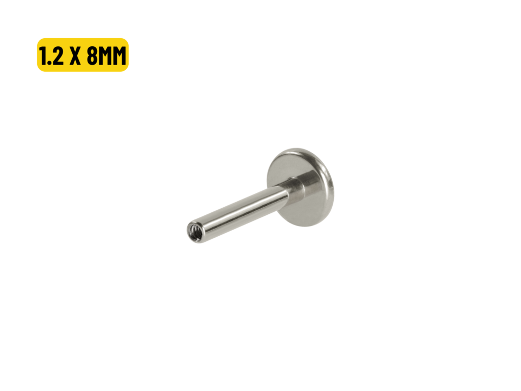LABRET HASTE TITÂNIO - 1.2 X 8MM