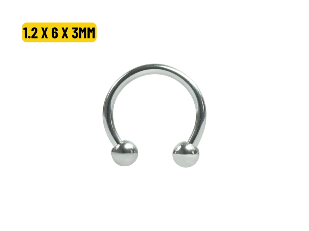 FERRADURA AÇO - 1.2 X 6 X 3MM