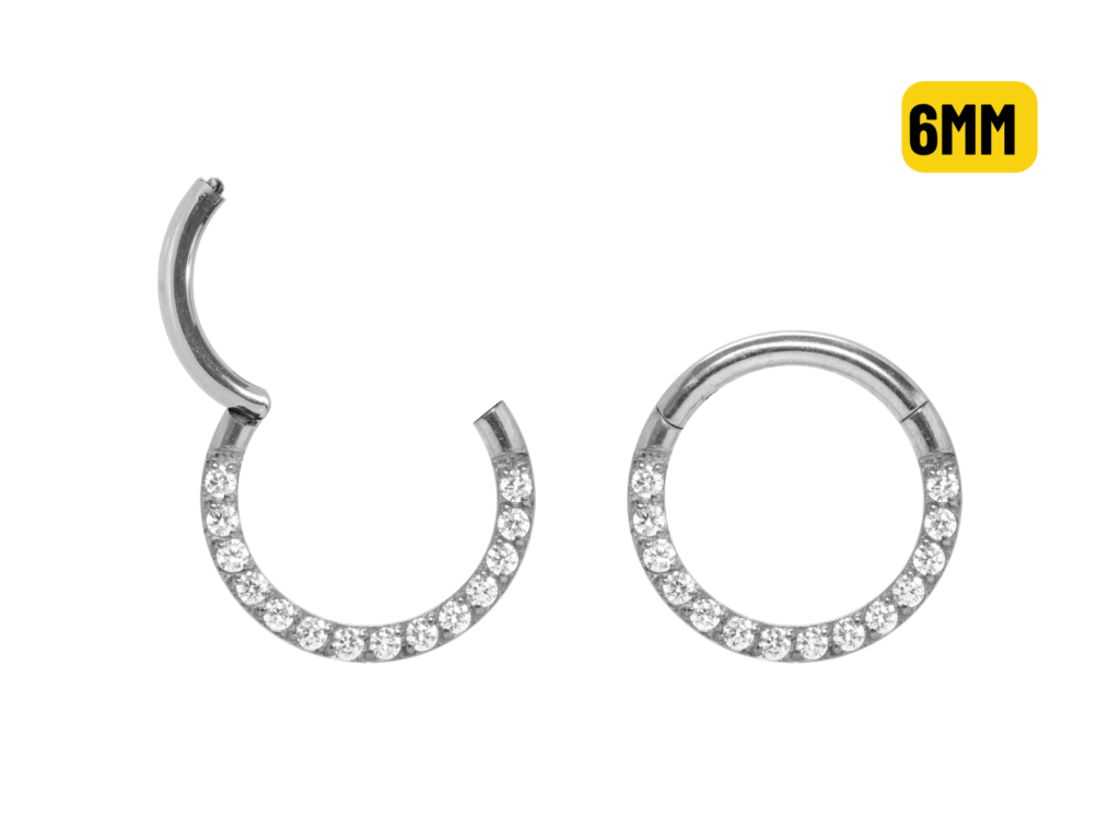 SEGMENTO CLICKER AÇO FRONTAL CRAVEJADA - 1.2 X 6MM