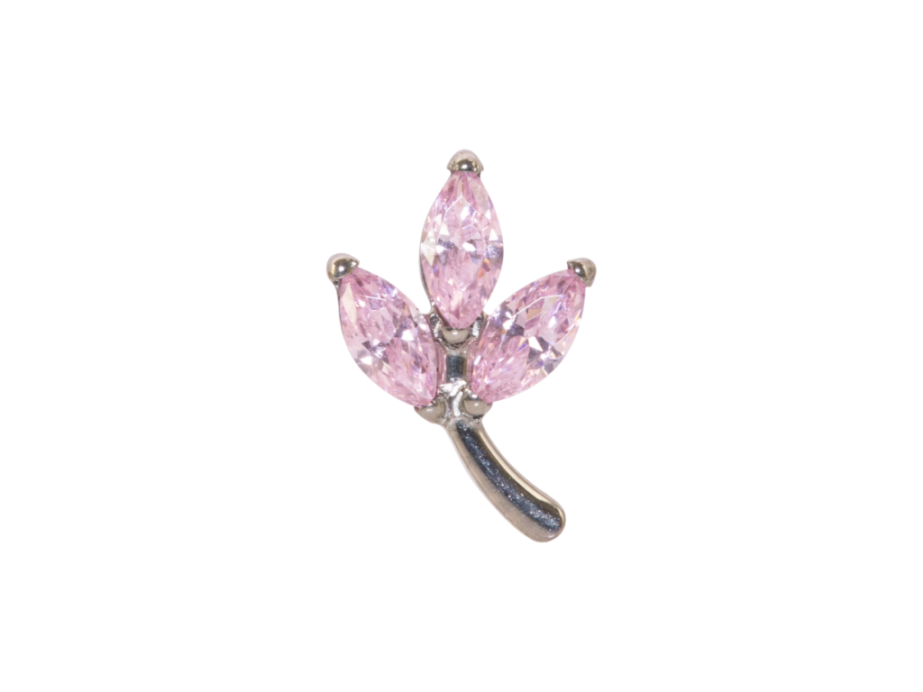 TOPO TITÂNIO 0.9 (1.2MM) - RAMO C/ ZIRCÔNIA ROSA