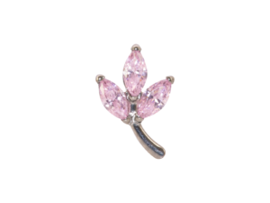 TOPO TITÂNIO 0.9 (1.2MM) – RAMO C/ ZIRCÔNIA ROSA
