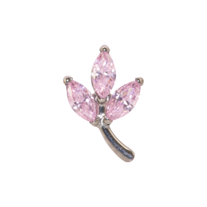 TOPO TITÂNIO 0.9 (1.2MM) - RAMO C/ ZIRCÔNIA ROSA