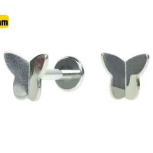 LABRET TITÂNIO R/I MINI BORBOLETA - 3MM