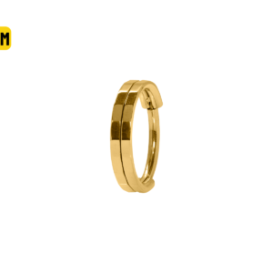 SEGMENTO CLICKER AÇO PVD GOLD DETALHADO - 8MM