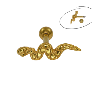 MICRO RETO AÇO PVD GOLD COBRA - MOD3