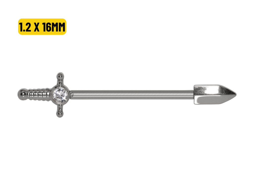 MAMILO TITÂNIO R/I ADAGA - 1.2 X 16MM