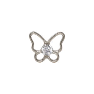 TOPO TITÂNIO 0.9 (1.2MM) - MINI BORBOLETA C/ ZIRCÔNIA