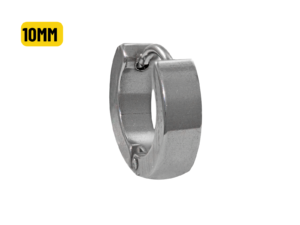 ARGOLA CLICKER AÇO LISA 10MM – UNIDADE