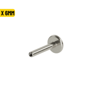 LABRET HASTE TITÂNIO PUSH PIN - 1.6 X 6MM