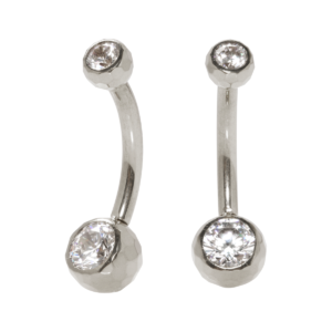 BANANA BELL TITÂNIO R/I ESFERA LAPIDADA - 1.6 X 10 X 4/6MM