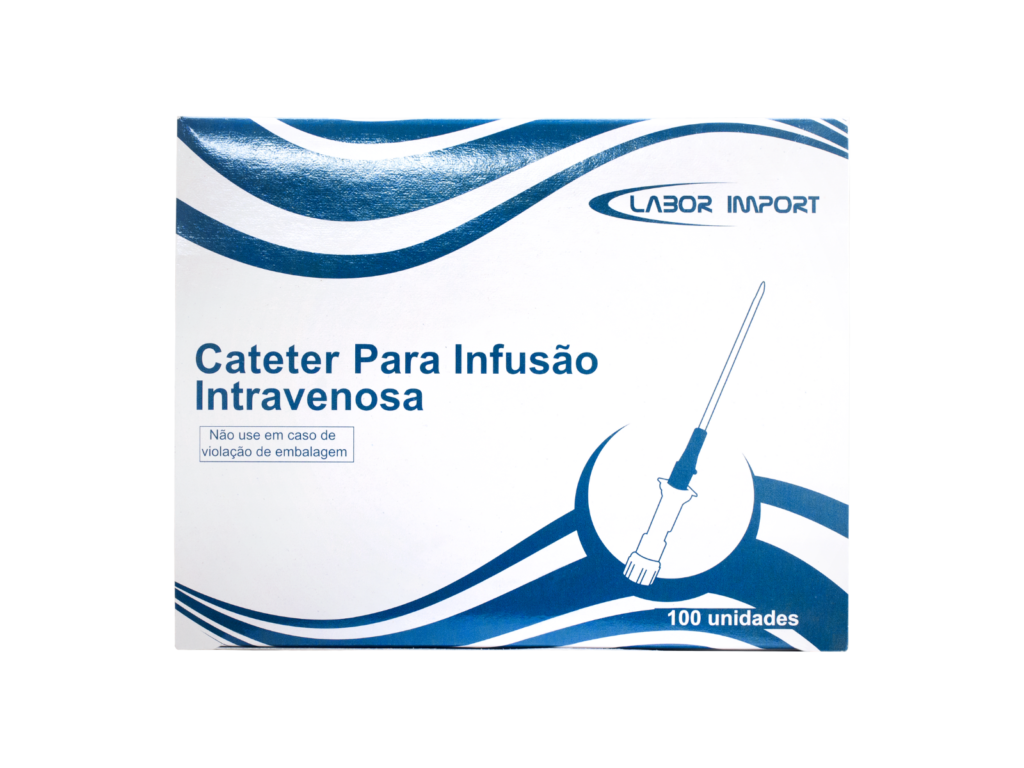 CATETER INTRAVENOSO LABOR IMPORT - CAIXA C/100 UN (22G)
