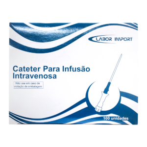 CATETER INTRAVENOSO LABOR IMPORT - CAIXA C/100 UN (22G)
