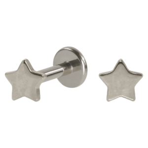 LABRET TITÂNIO R/I ESTRELA