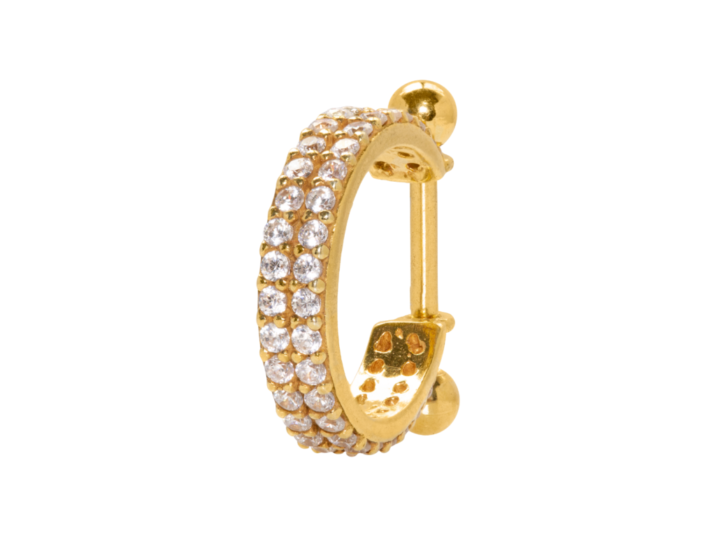 CONCH 2 FILEIRAS PRATA 950 - CH4 BANHADO A OURO