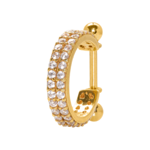 CONCH 2 FILEIRAS PRATA 950 - CH4 BANHADO A OURO