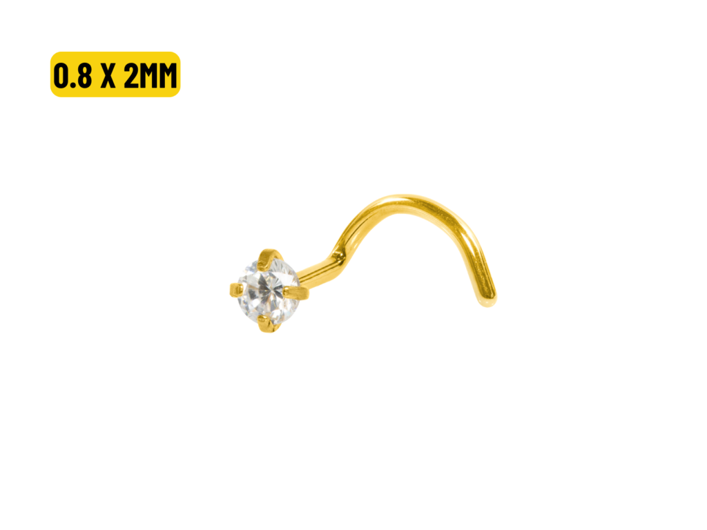 NOSTRIL TITÂNIO PVD C/ GARRAS - 0.8 X 2.0MM