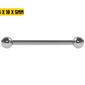 BARBELL AÇO - 1.6 X 18 X 5MM