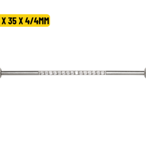 TRANSVERSAL TITÂNIO R/I CRAVEJADO C/ ZIRCÔNIA - 1.2MM