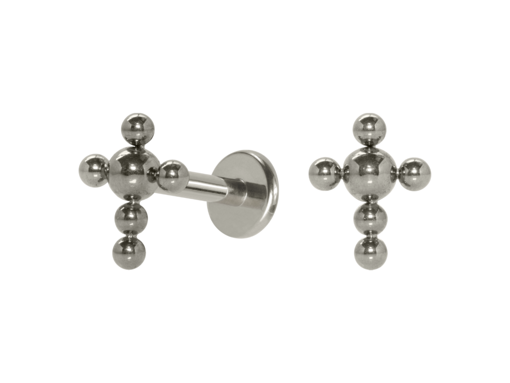 LABRET TITÂNIO R/I CRUZ
