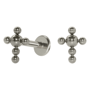 LABRET TITÂNIO R/I CRUZ