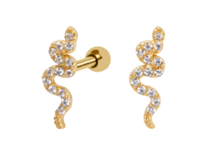 MICRO RETO OURO 18K COBRA CRAVEJADA BR08 – AMARELO
