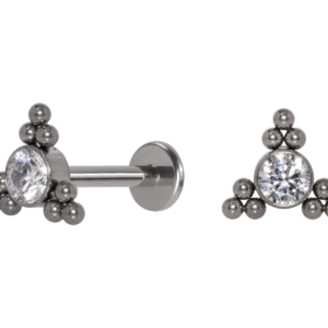 LABRET TITÂNIO R/I TRINITY INDIANO