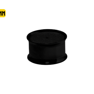 ALARGADOR PLUG AÇO PVD BLACK C/ FURO P/ BRINCO - 16MM