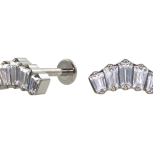 LABRET TITÂNIO R/I COROA C/ PEDRA