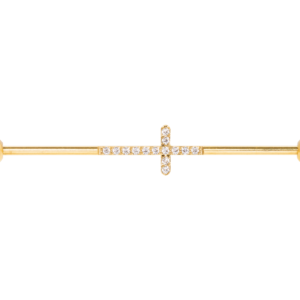 TRANSVERSAL TITÂNIO PVD CRUZ CRAVEJADA - 1.2MM