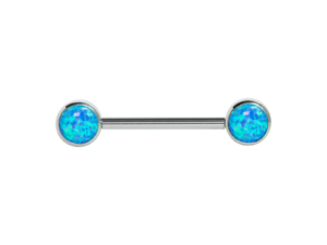 MAMILO TITÂNIO R/I FLAT C/ OPALA – 1.6 X 16 X 6/6MM – AZUL